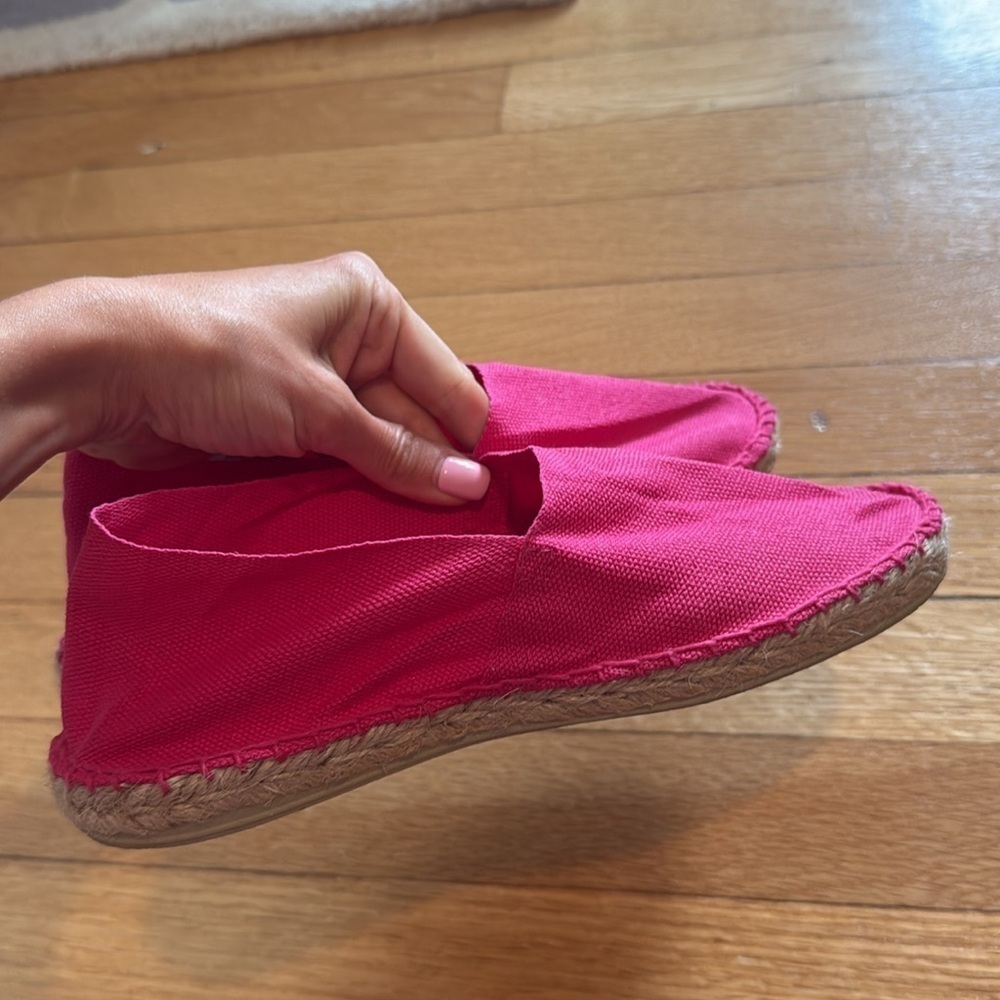 Pink Espadrille Flats Size 37 - Picture 3 of 5